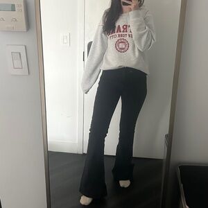 NWT Eco-friendly Mango Gray Flare Jeans (mid waist, regular, full length)